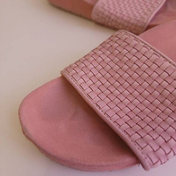 J Slides NYC Pink Slide Sandal Size 6 Leather Women's Summer - Picture 2 of 12